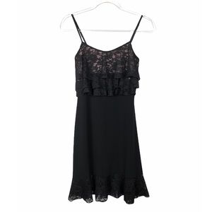 Vintage Moschino Little Black Evening Lace Dress